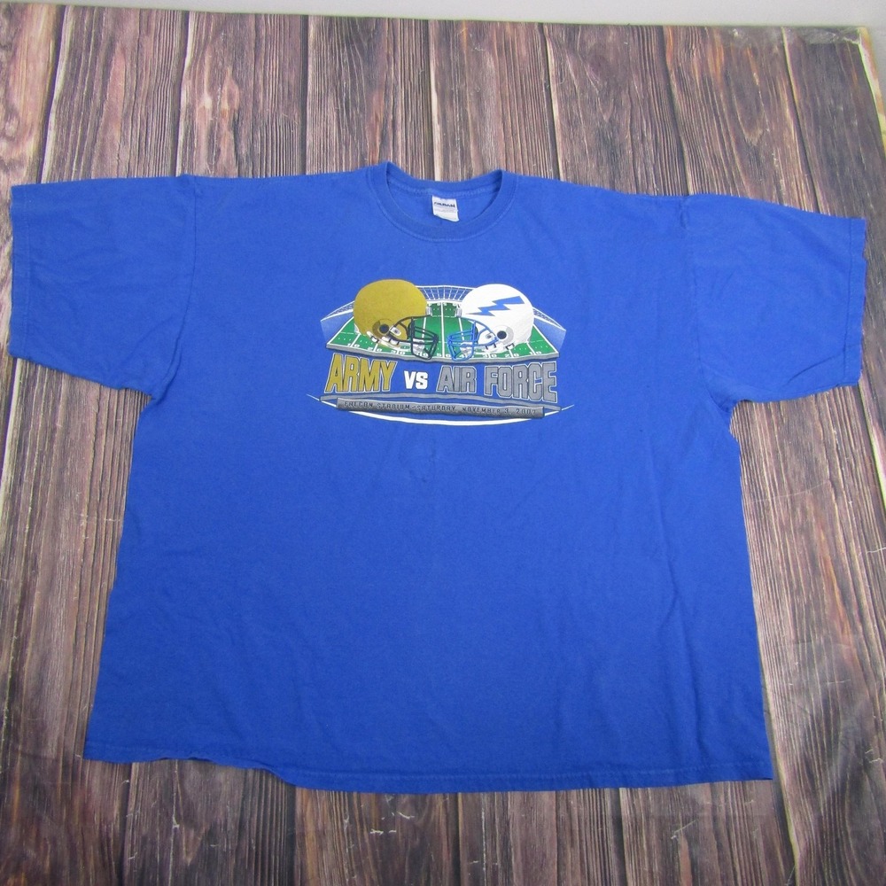 Army Vs Air Force Shirt Mens 3XL Blue NCAA Football Gildan Falcon Stadium 2007
